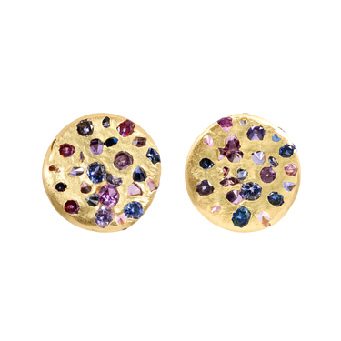 Small Purple Constellation Earrings - 12004